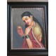 Ravi Varma - Lady with fruit - Tanjore